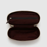 Métier - One Day Toiletry Bag Natural Linen with Cognac