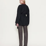 OSSOU - Sweep Jacket in Dusk Wash with Tan Leather