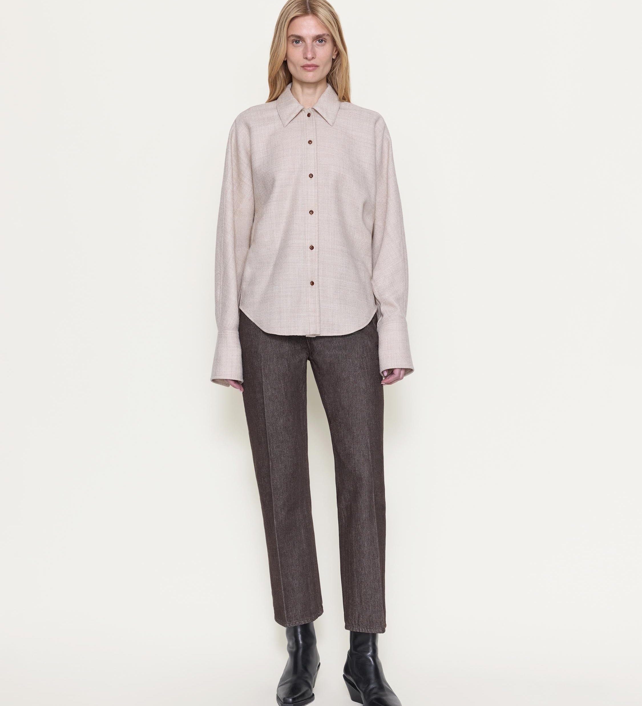 OSSOU - Ridge Shirt in Rye Wool