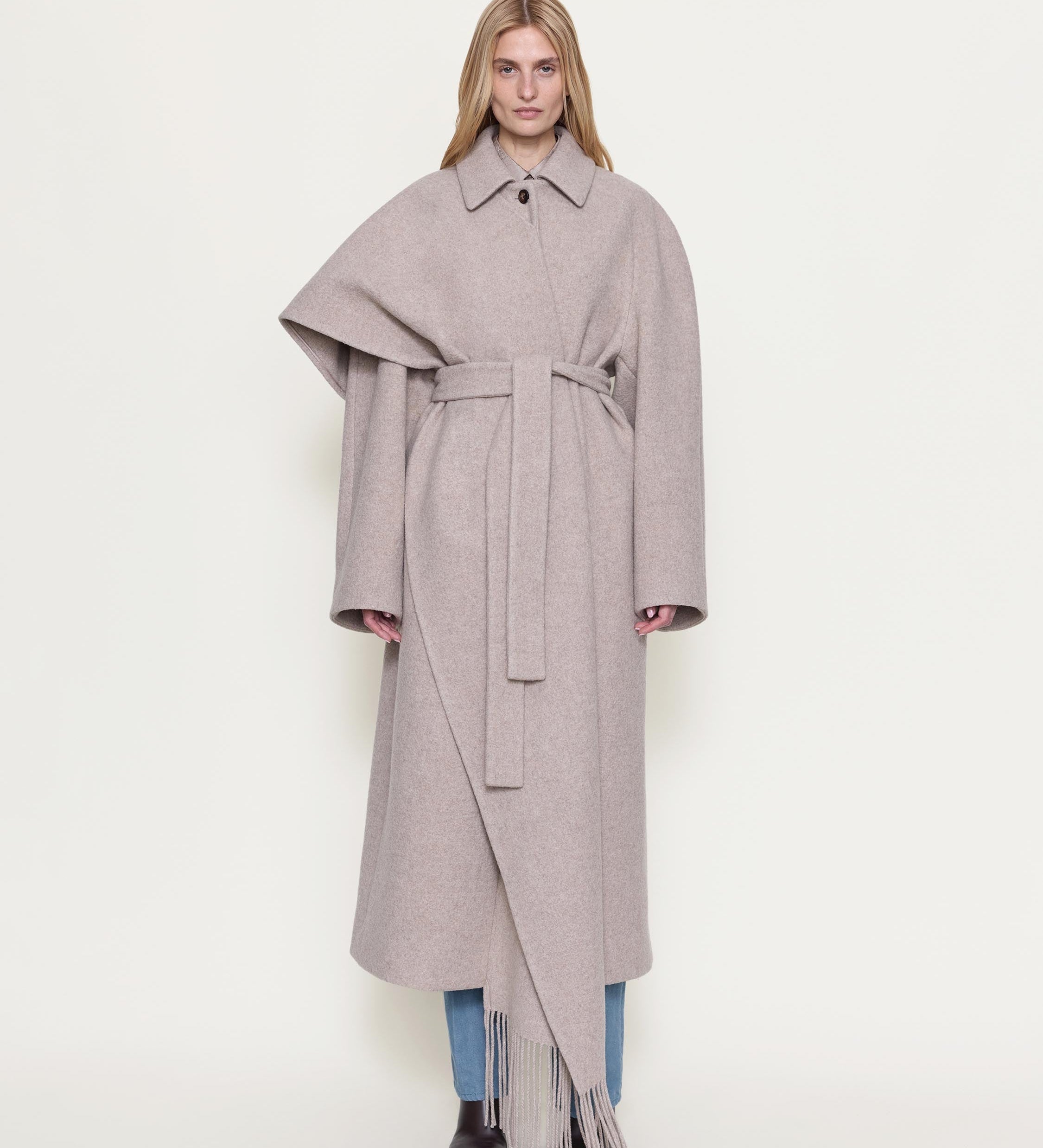 OSSOU - Canyon Coat in Dune Melange