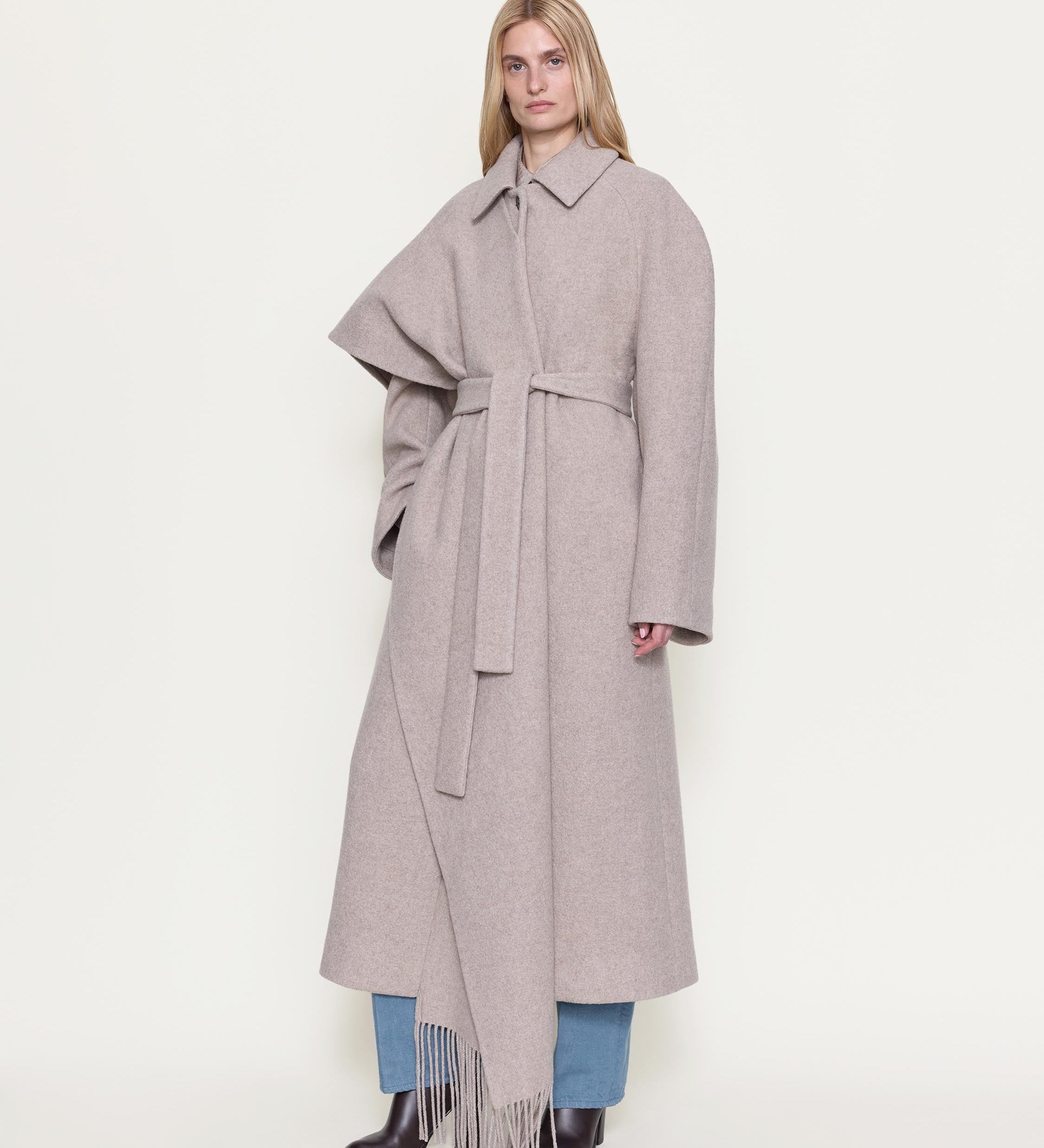 OSSOU - Canyon Coat in Dune Melange