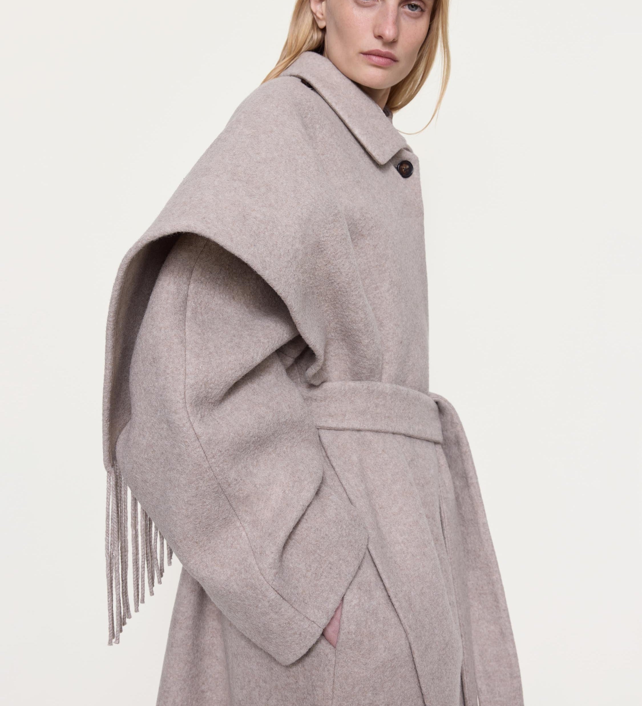 OSSOU - Canyon Coat in Dune Melange