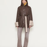OSSOU - Asha Coat in Tobacco and Rye