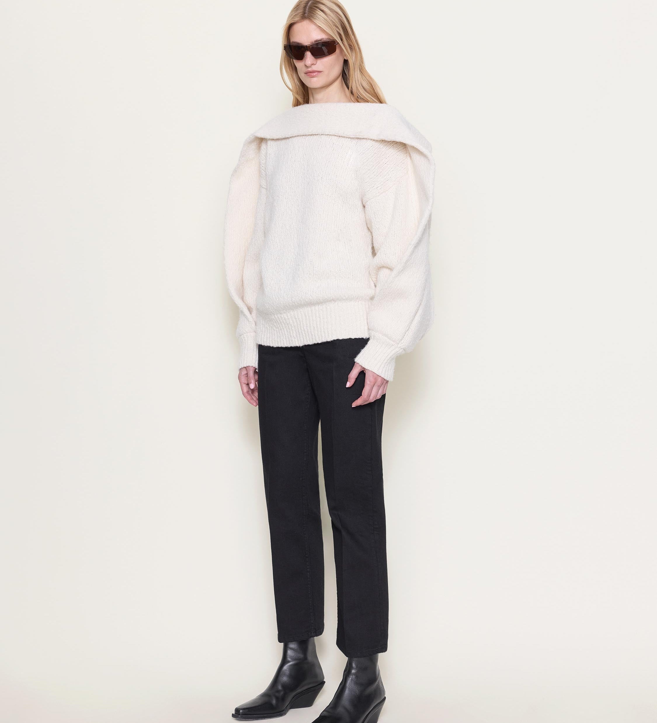 OSSOU - Umber Sweater in Buff
