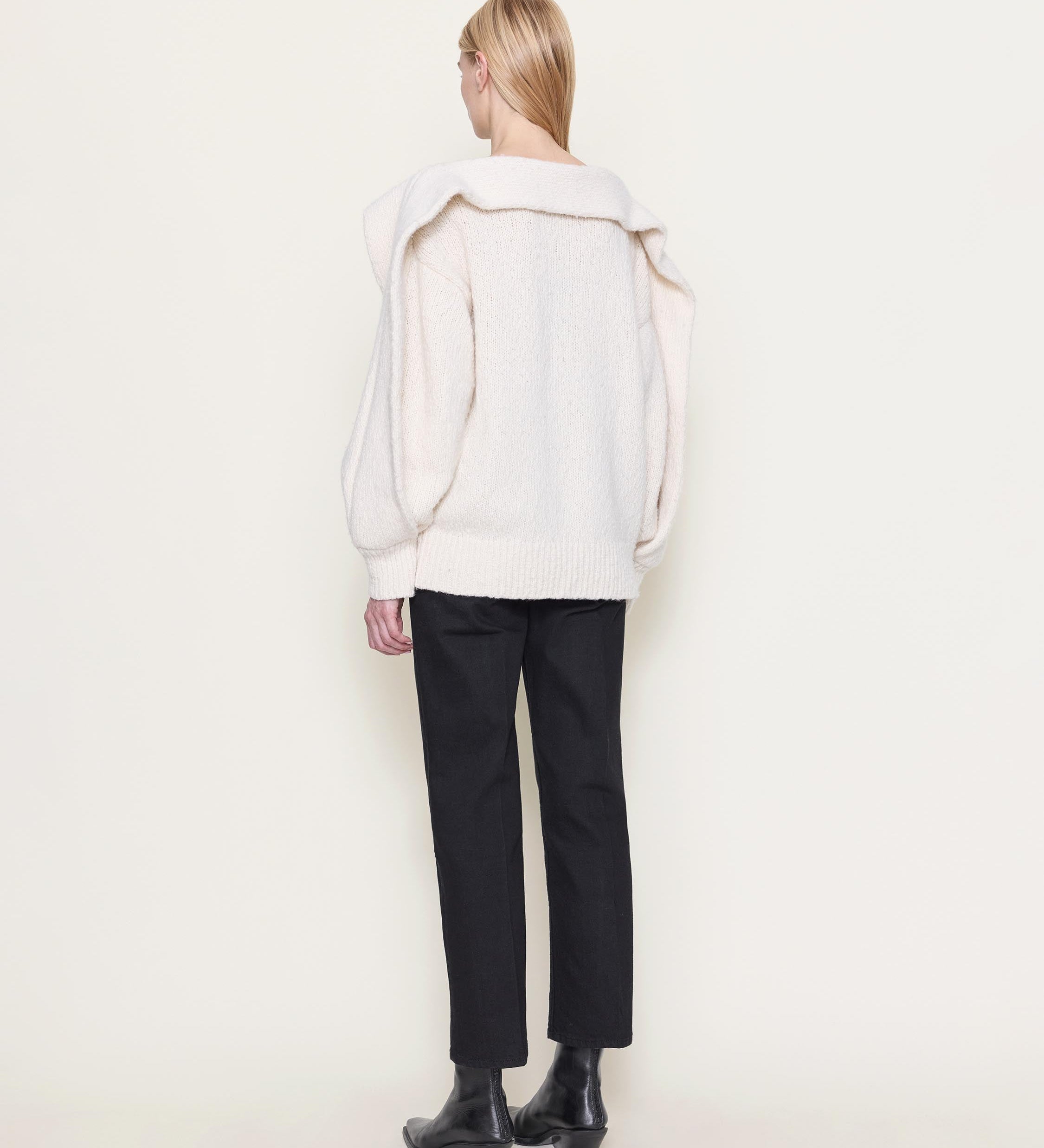 OSSOU - Umber Sweater in Buff