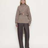 OSSOU - Wright Sweater in Sorrel Melange