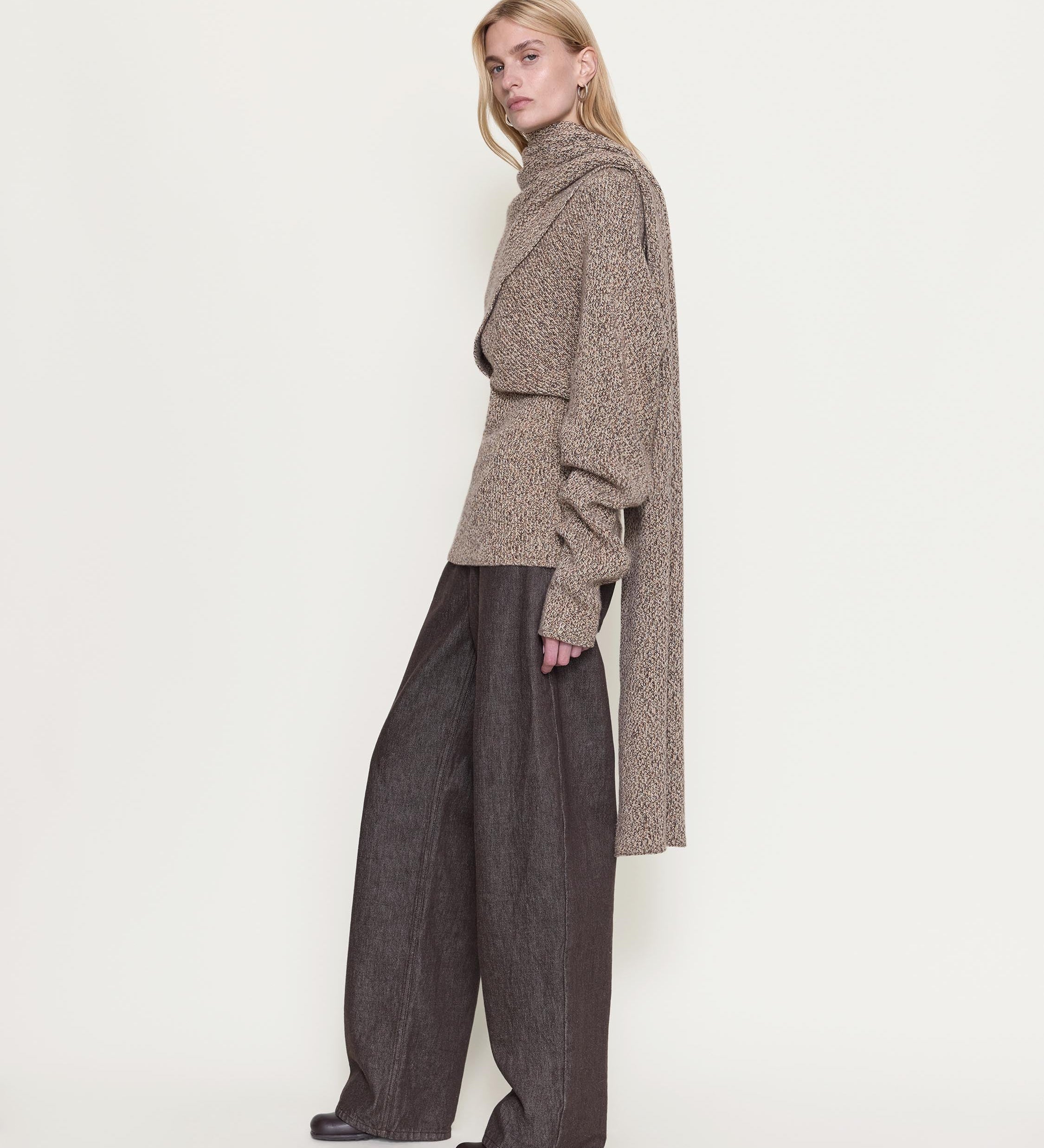 OSSOU - Wright Sweater in Sorrel Melange