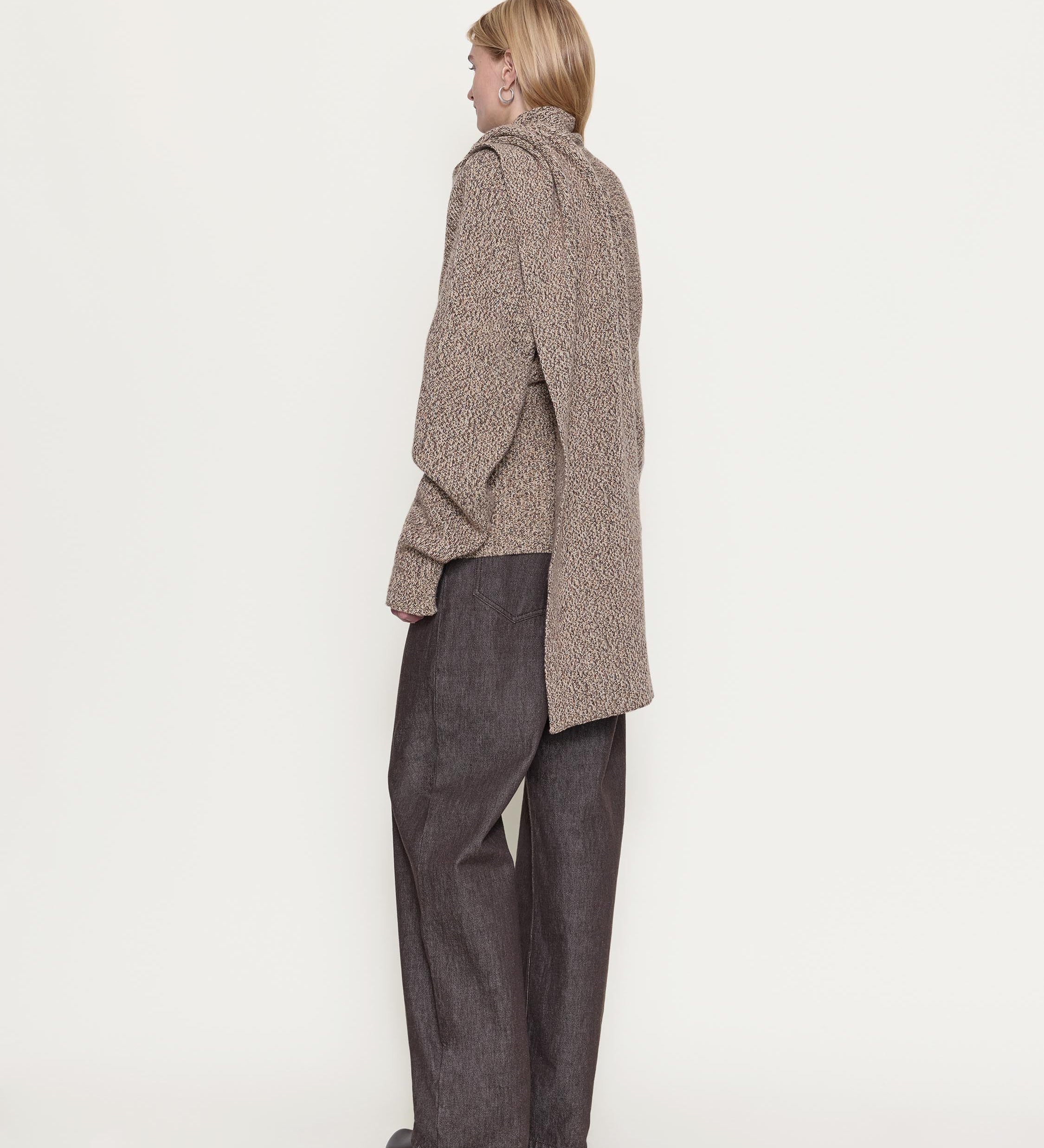 OSSOU - Wright Sweater in Sorrel Melange