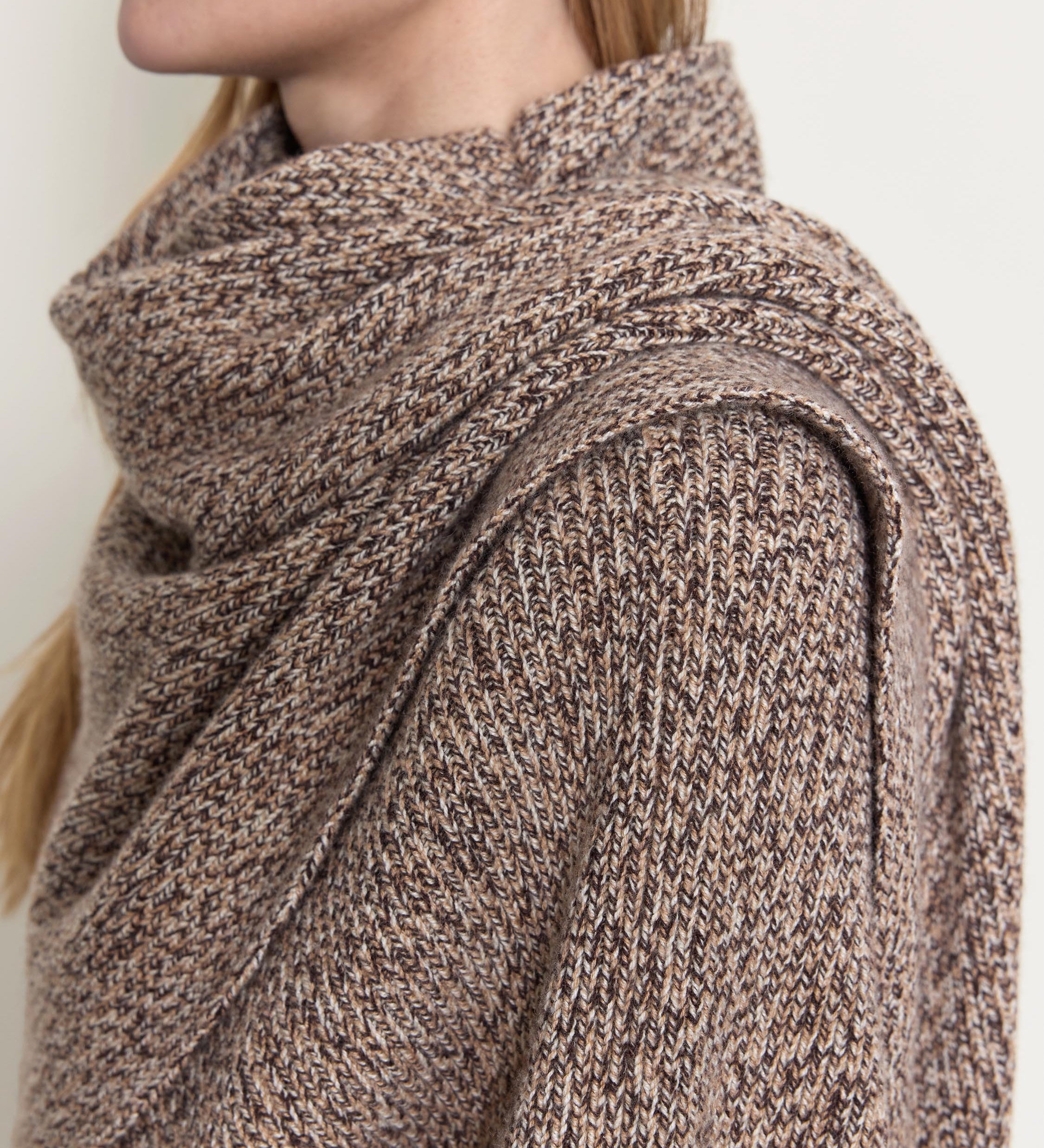 OSSOU - Wright Sweater in Sorrel Melange
