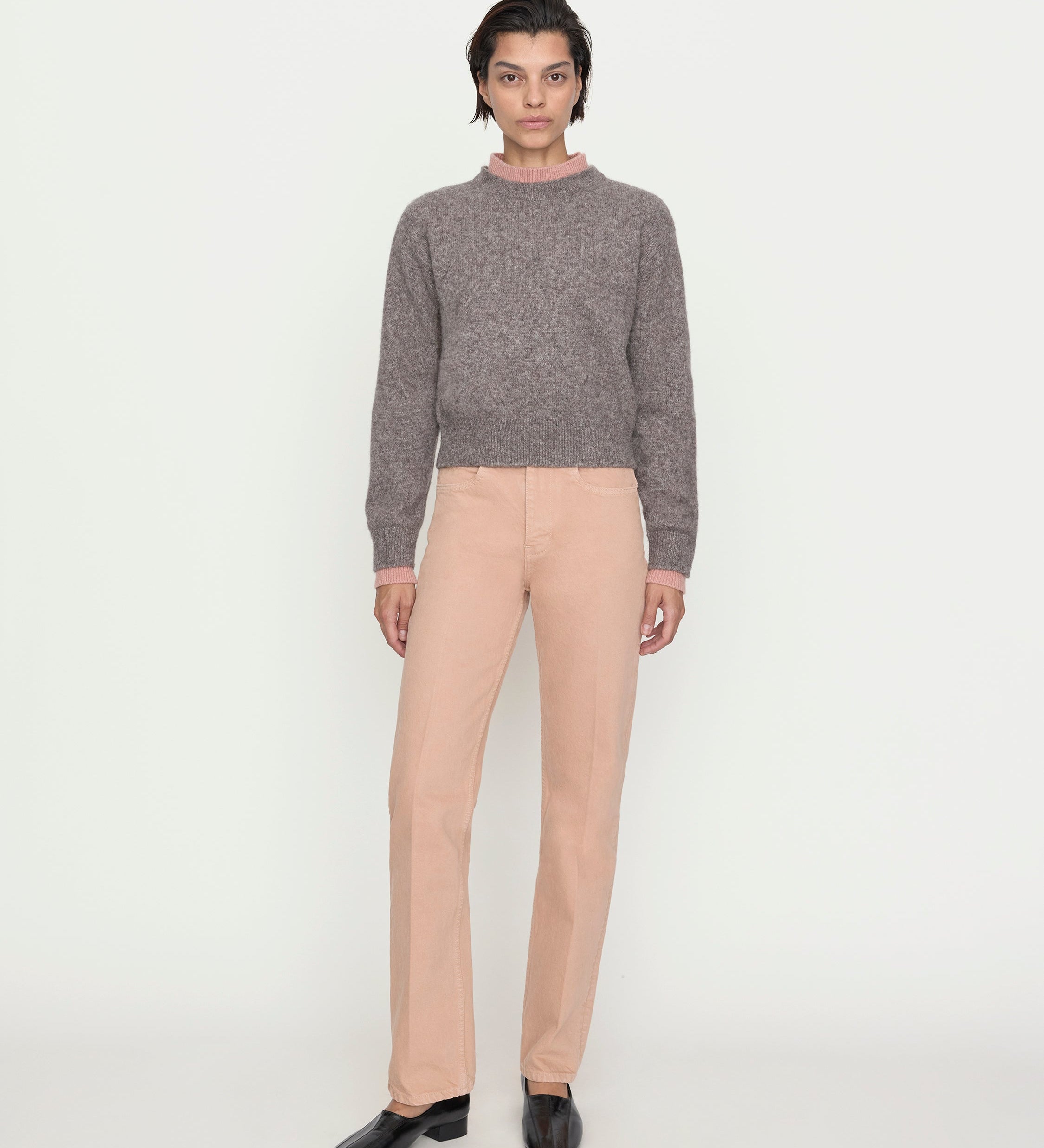 OSSOU - Jonas Sweater in Limestone and Quartz