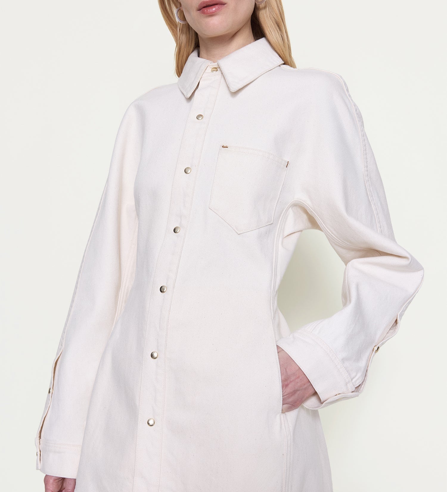 OSSOU - Cinch Shirt in Buff Wash