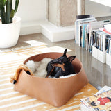 The Citizenry - Azad Low Leather Storage Bin