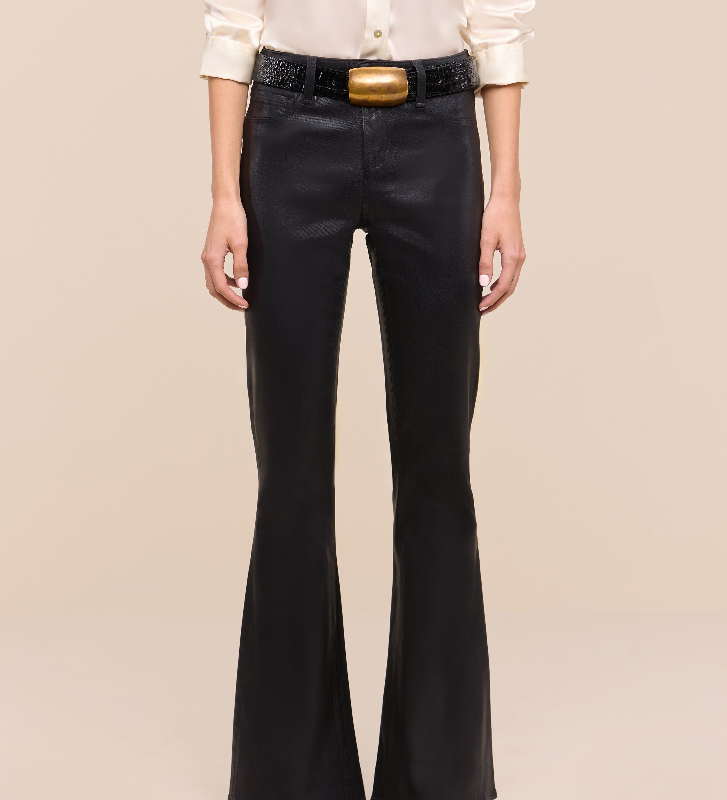 L'AGENCE - Petite Marty Coated Jean