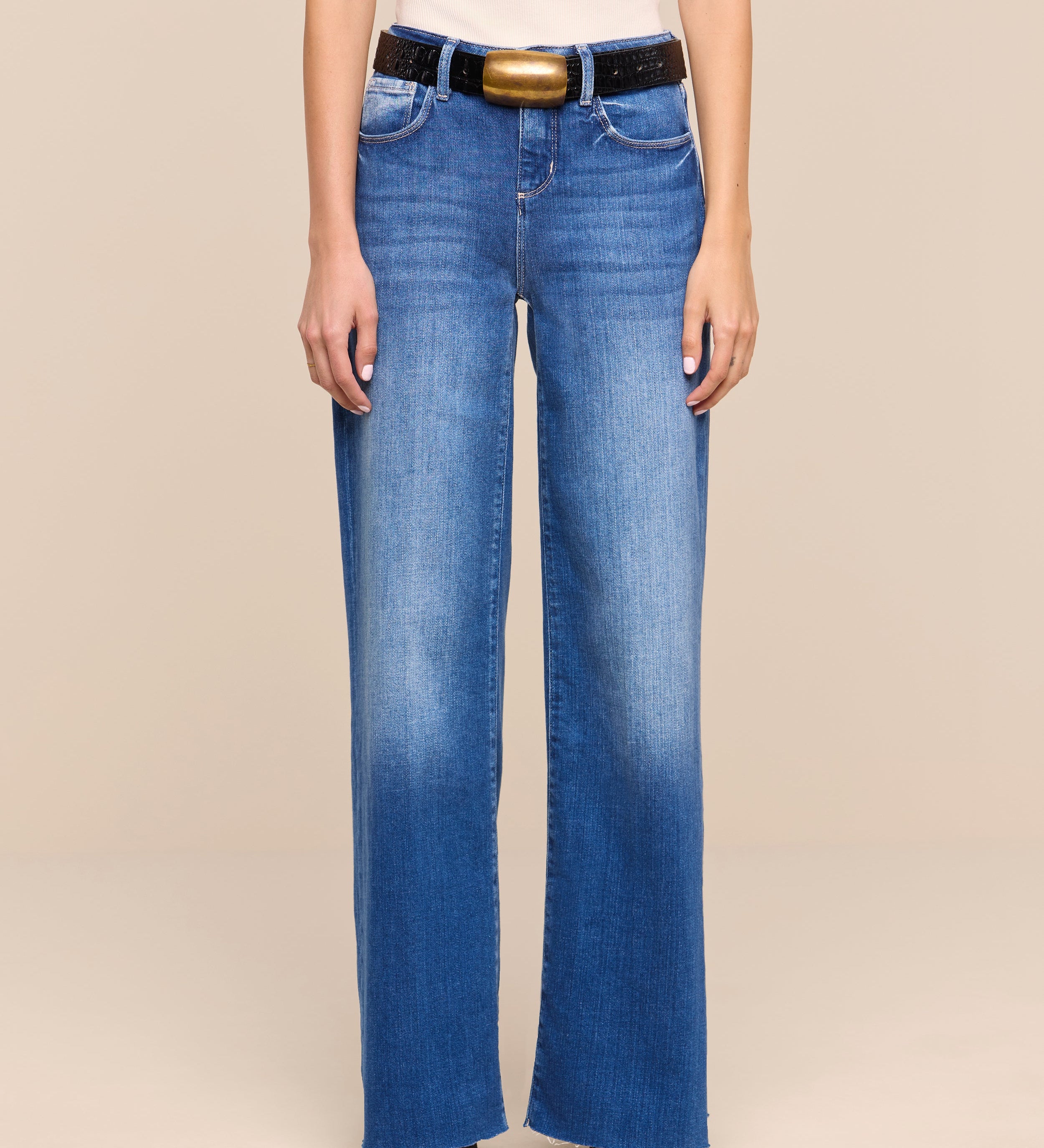 L'AGENCE - Petite Scottie Wide - Leg Jean