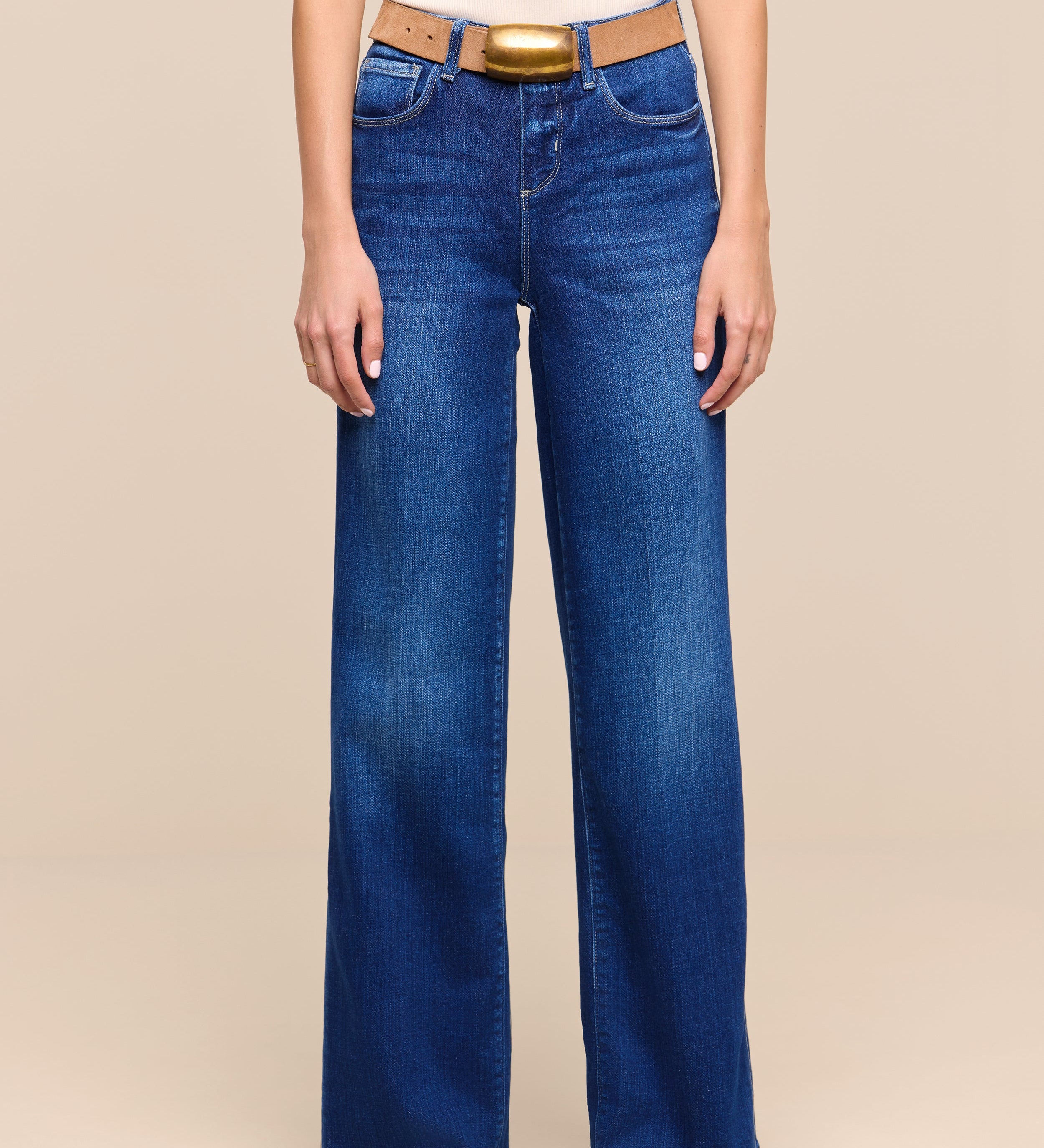 L'AGENCE - Petite Scottie Wide - Leg Jean