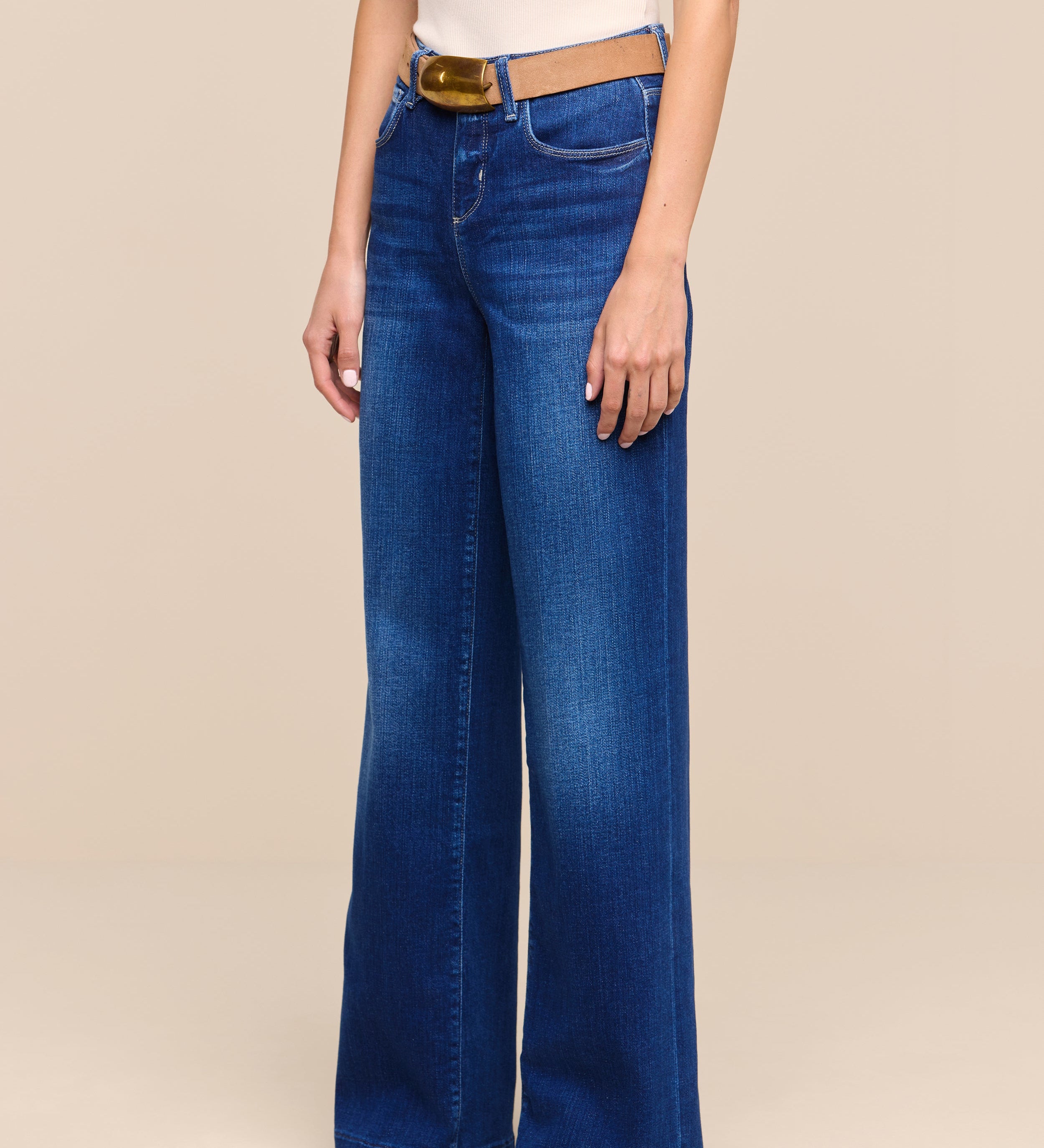 L'AGENCE - Petite Scottie Wide - Leg Jean