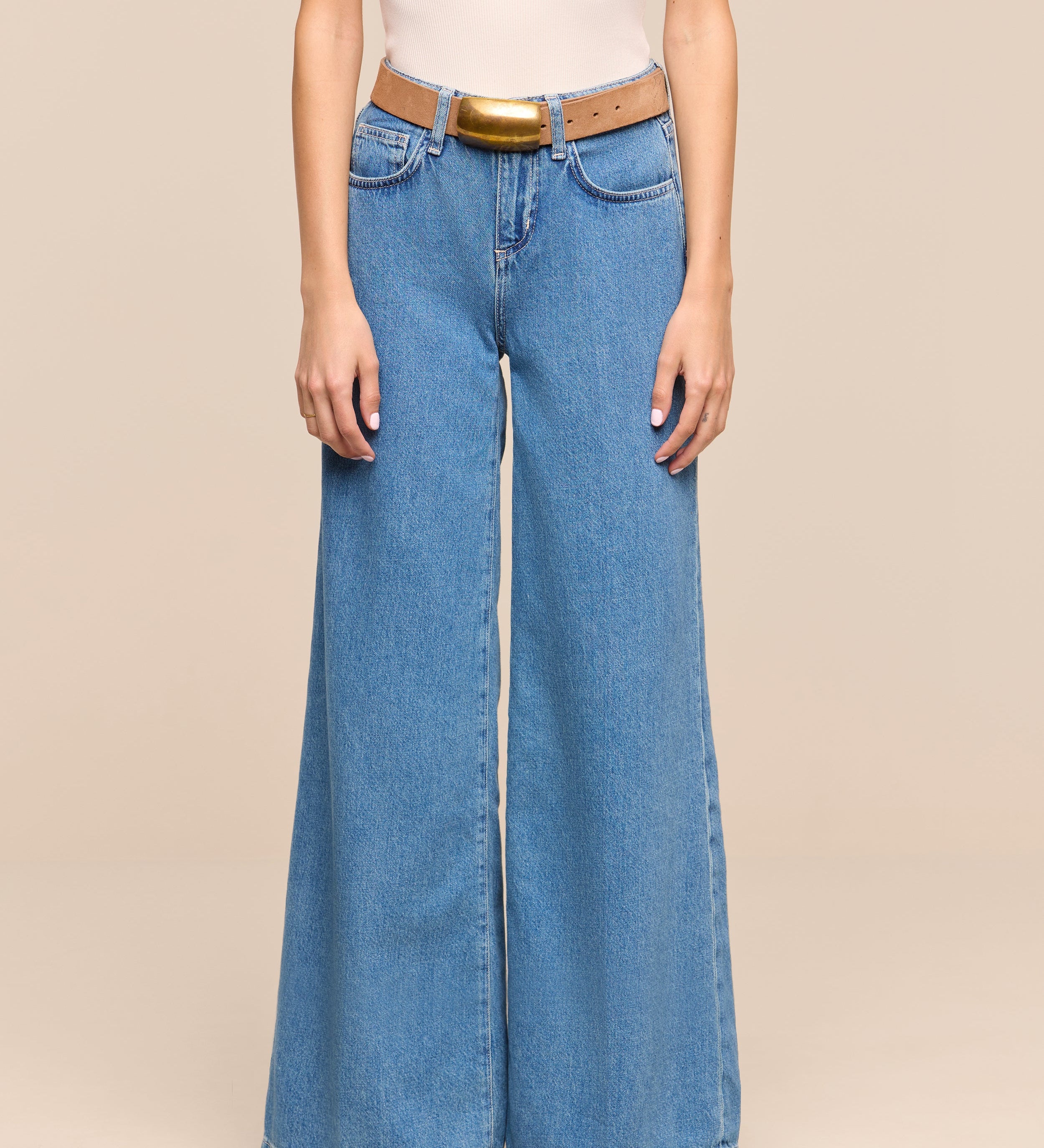 L'AGENCE - Petite Quincy Wide - Leg Jean