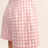 Posse - PERRI SHORT - PINK GINGHAM