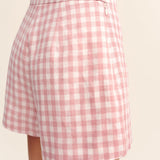 Posse - PERRI SHORT - PINK GINGHAM