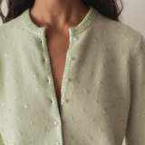 DÔEN - PAILLETTE CARDIGAN -- MINT TEA