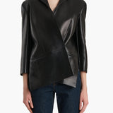Khaite - Palto Jacket in Black Leather