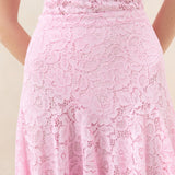 Loeffler Randall - Parker Pink Lace Skirt