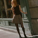 DÔEN - PARTRIDGE SKIRT -- CRAWFORD CHECK