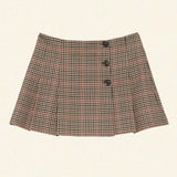 DÔEN - PARTRIDGE SKIRT -- CRAWFORD CHECK