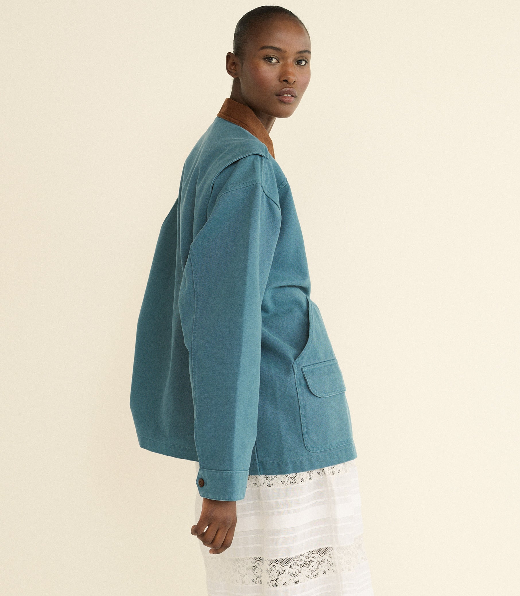 DOEN - PASCUAL JACKET - - CASPIAN BLUE