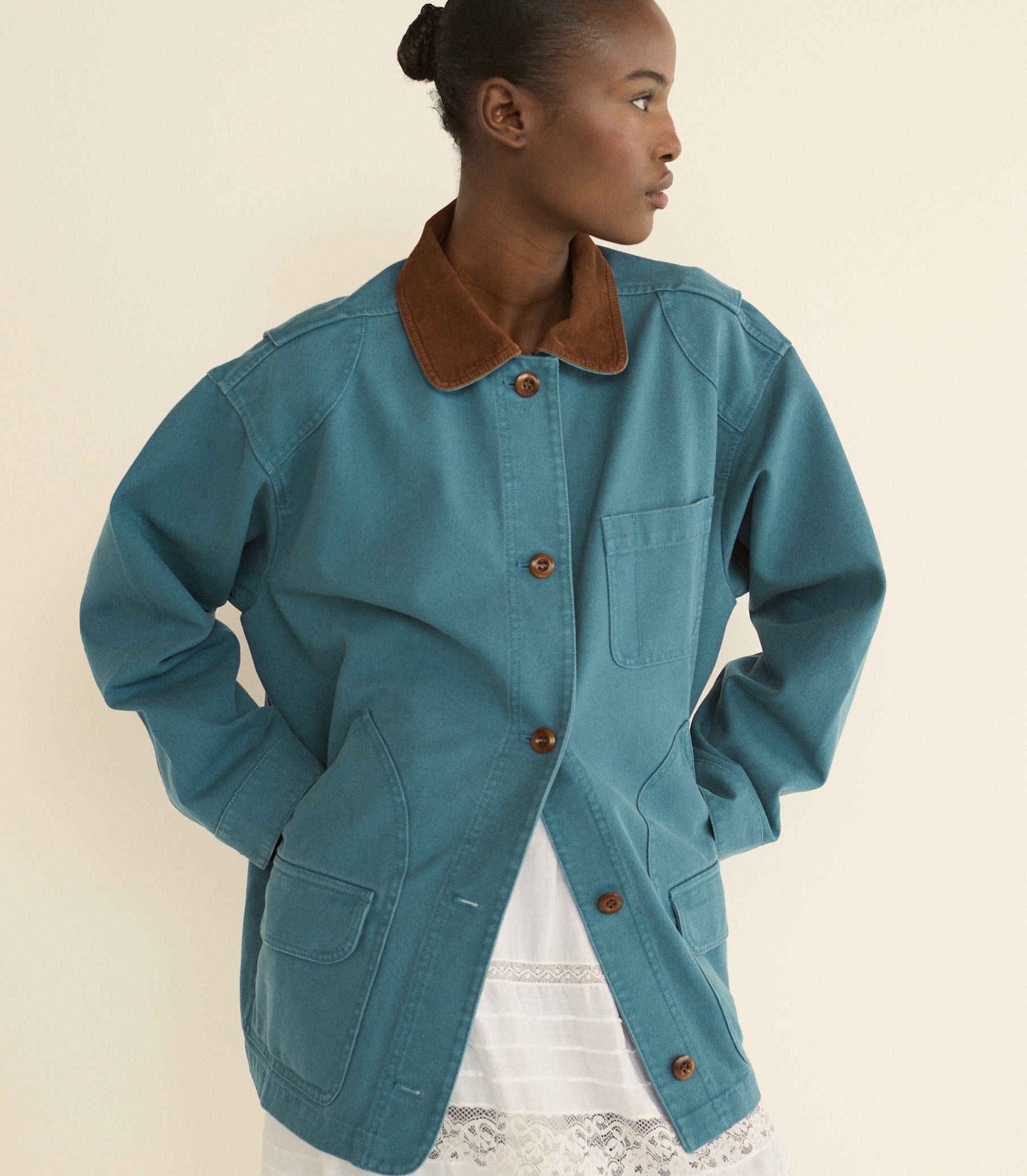 DOEN - PASCUAL JACKET - - CASPIAN BLUE