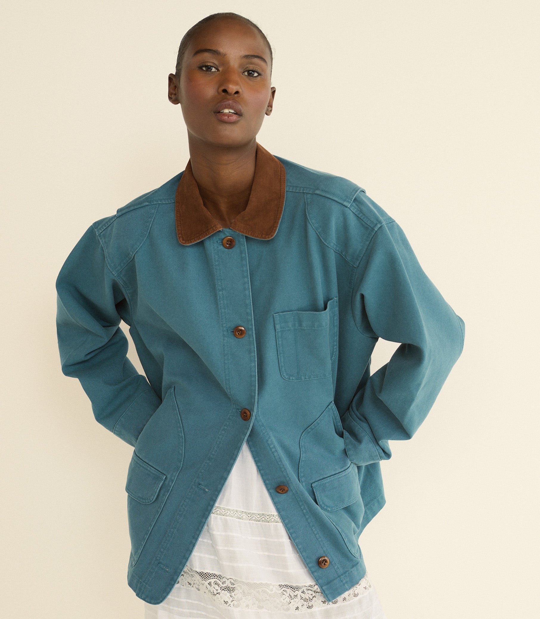 DOEN - PASCUAL JACKET - - CASPIAN BLUE
