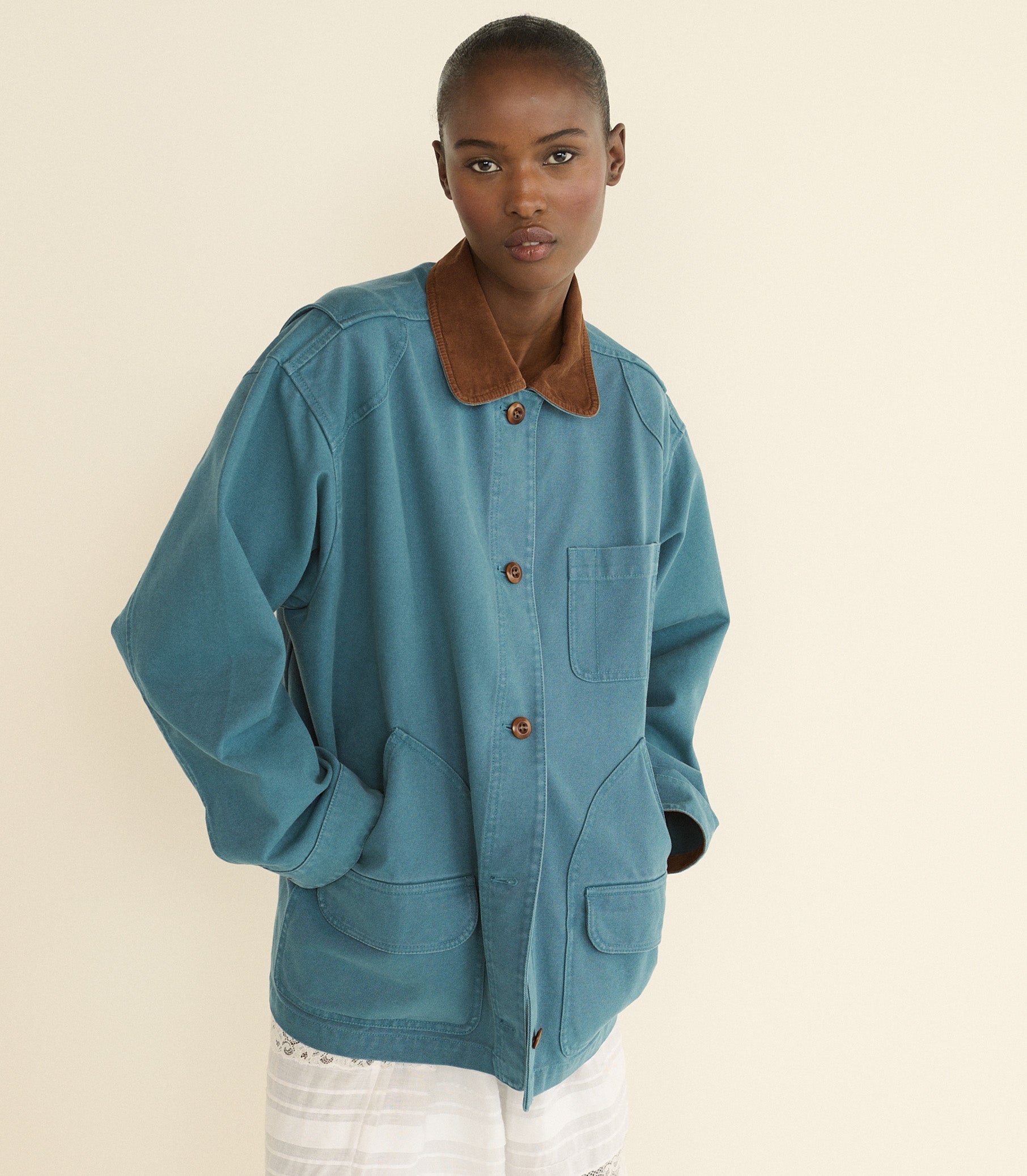 DOEN - PASCUAL JACKET - - CASPIAN BLUE