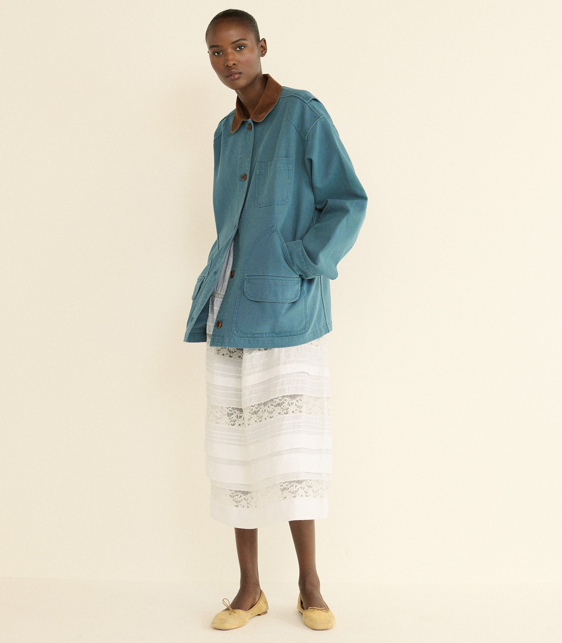 DOEN - PASCUAL JACKET - - CASPIAN BLUE