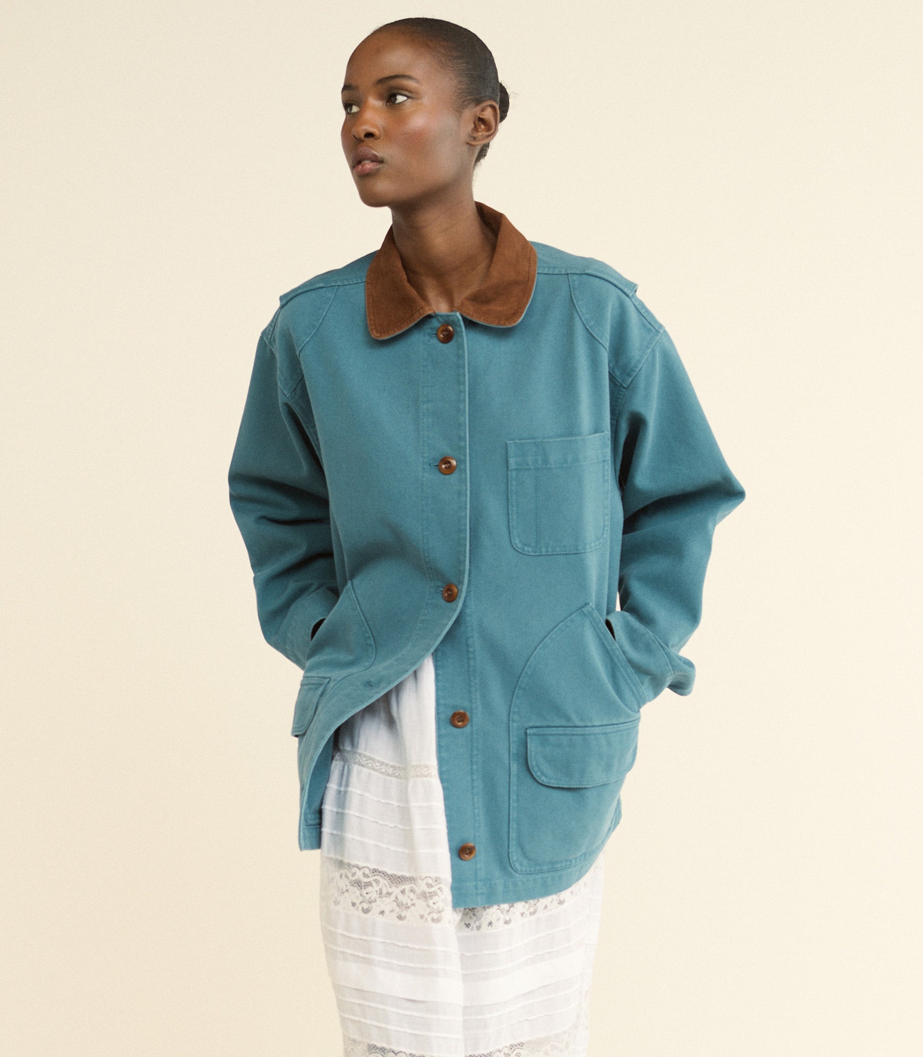 DOEN - PASCUAL JACKET - - CASPIAN BLUE