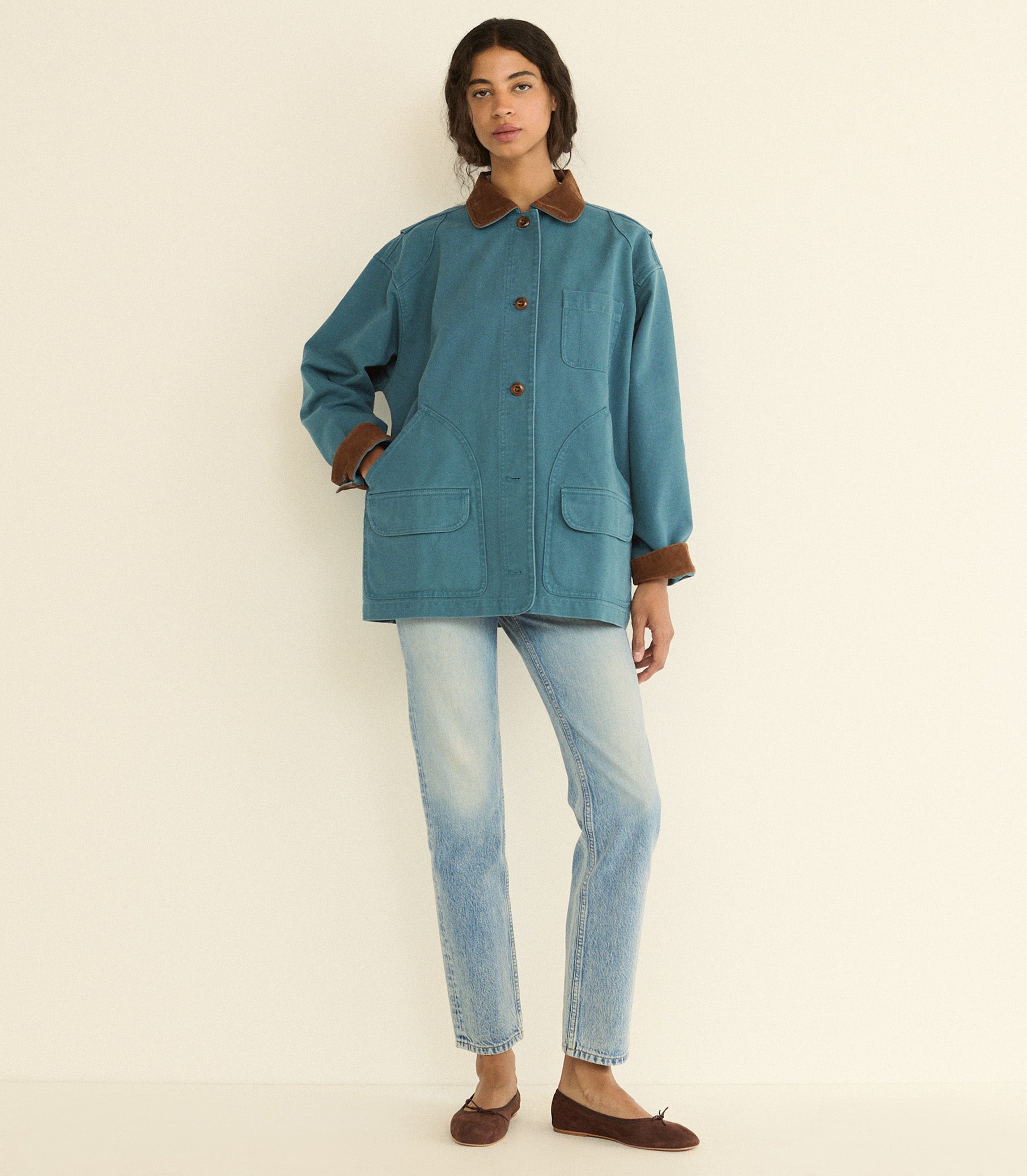 DOEN - PASCUAL JACKET - - CASPIAN BLUE