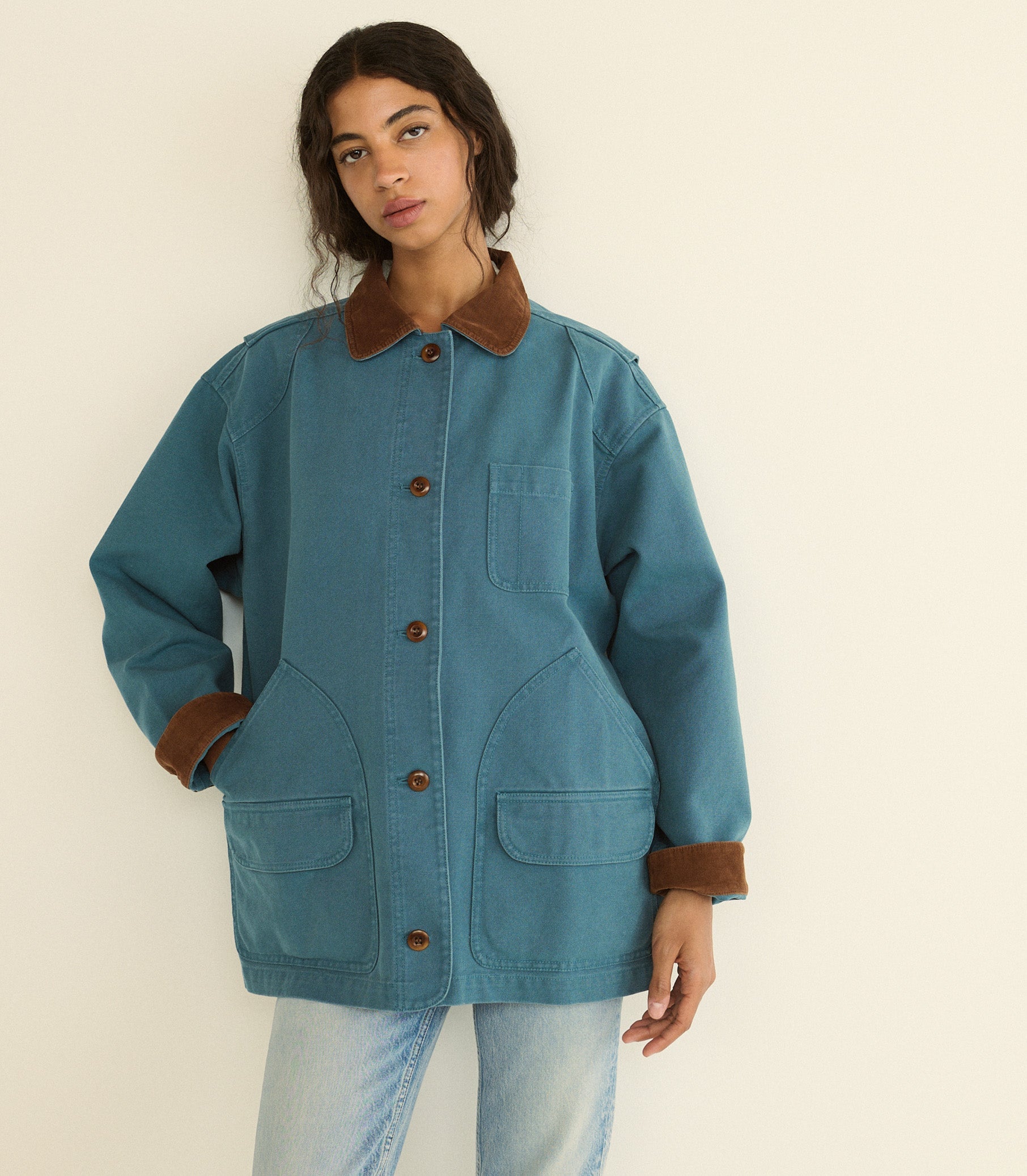 DOEN - PASCUAL JACKET - - CASPIAN BLUE