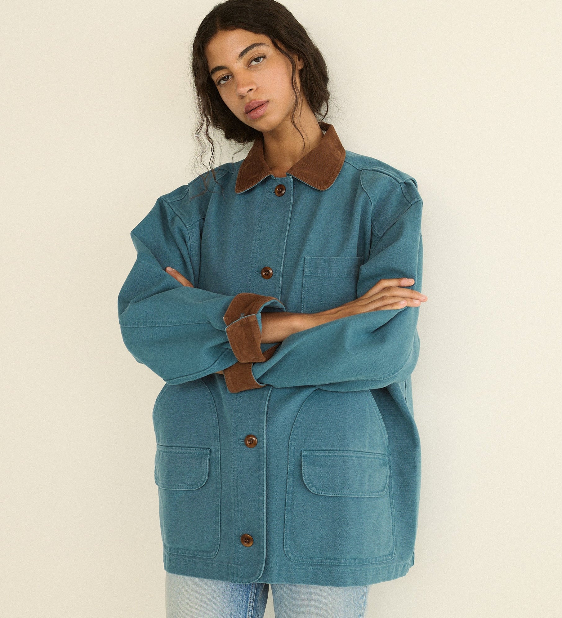 DOEN - PASCUAL JACKET - - CASPIAN BLUE