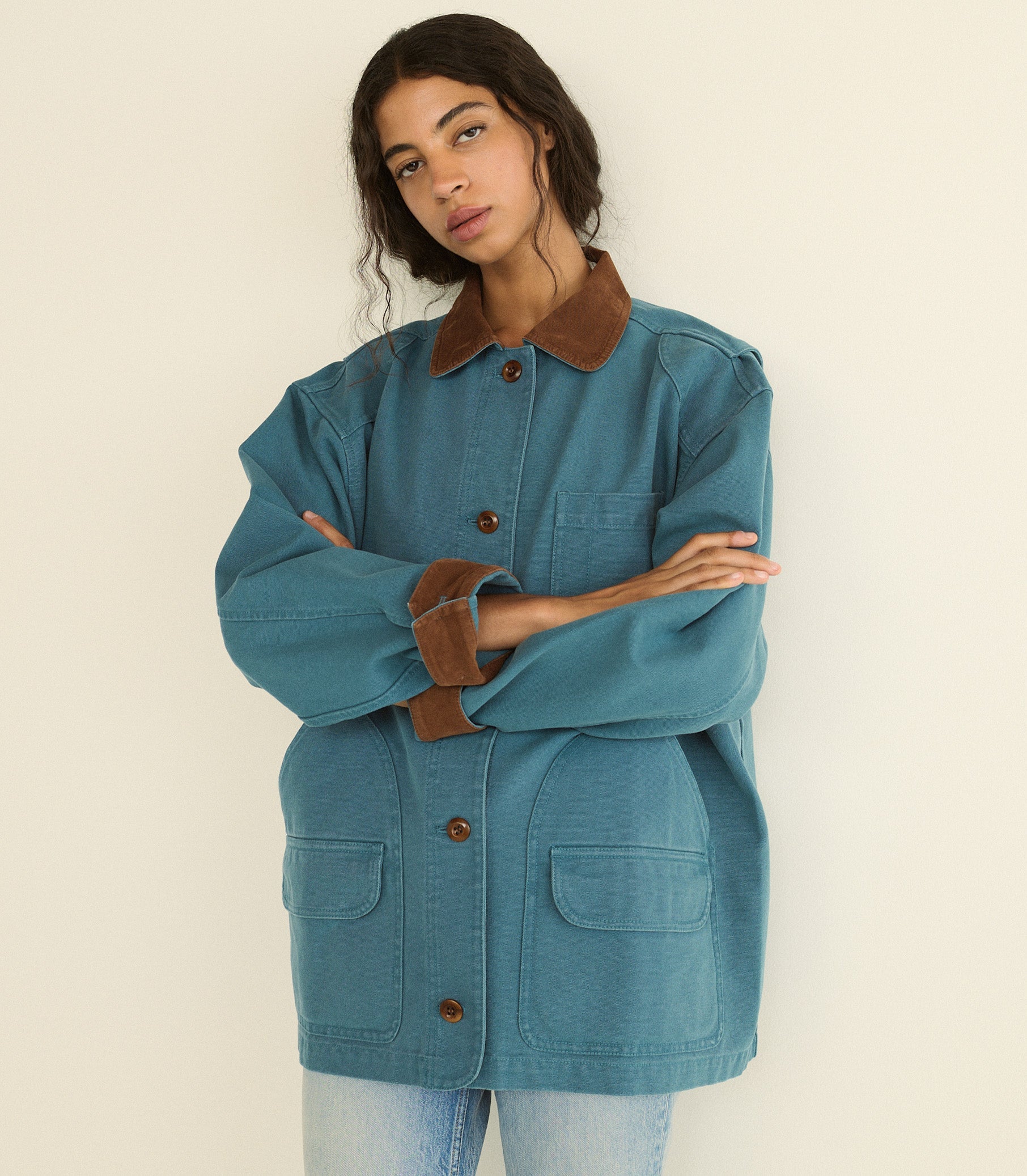 DOEN - PASCUAL JACKET - - CASPIAN BLUE