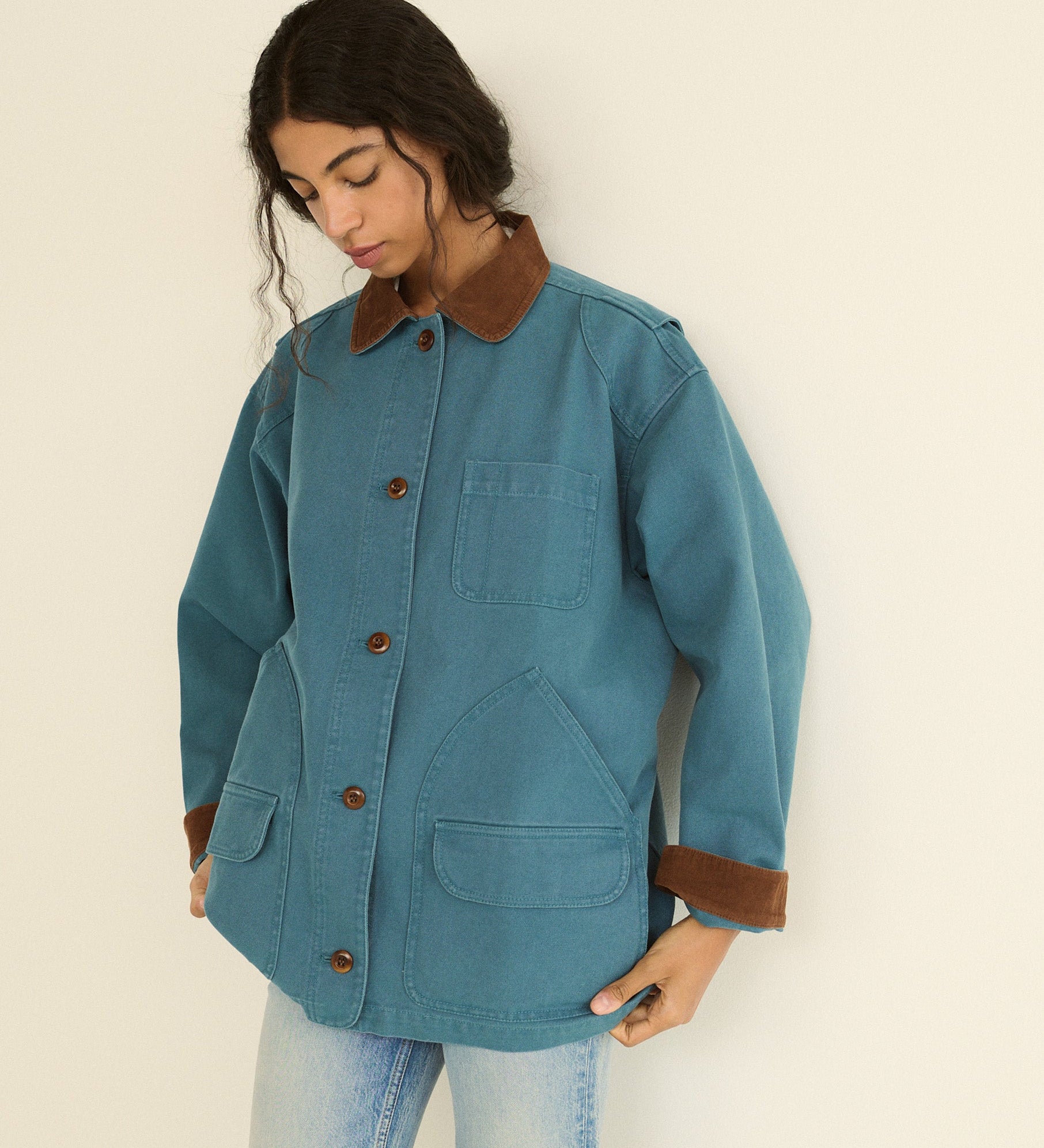 DOEN - PASCUAL JACKET - - CASPIAN BLUE