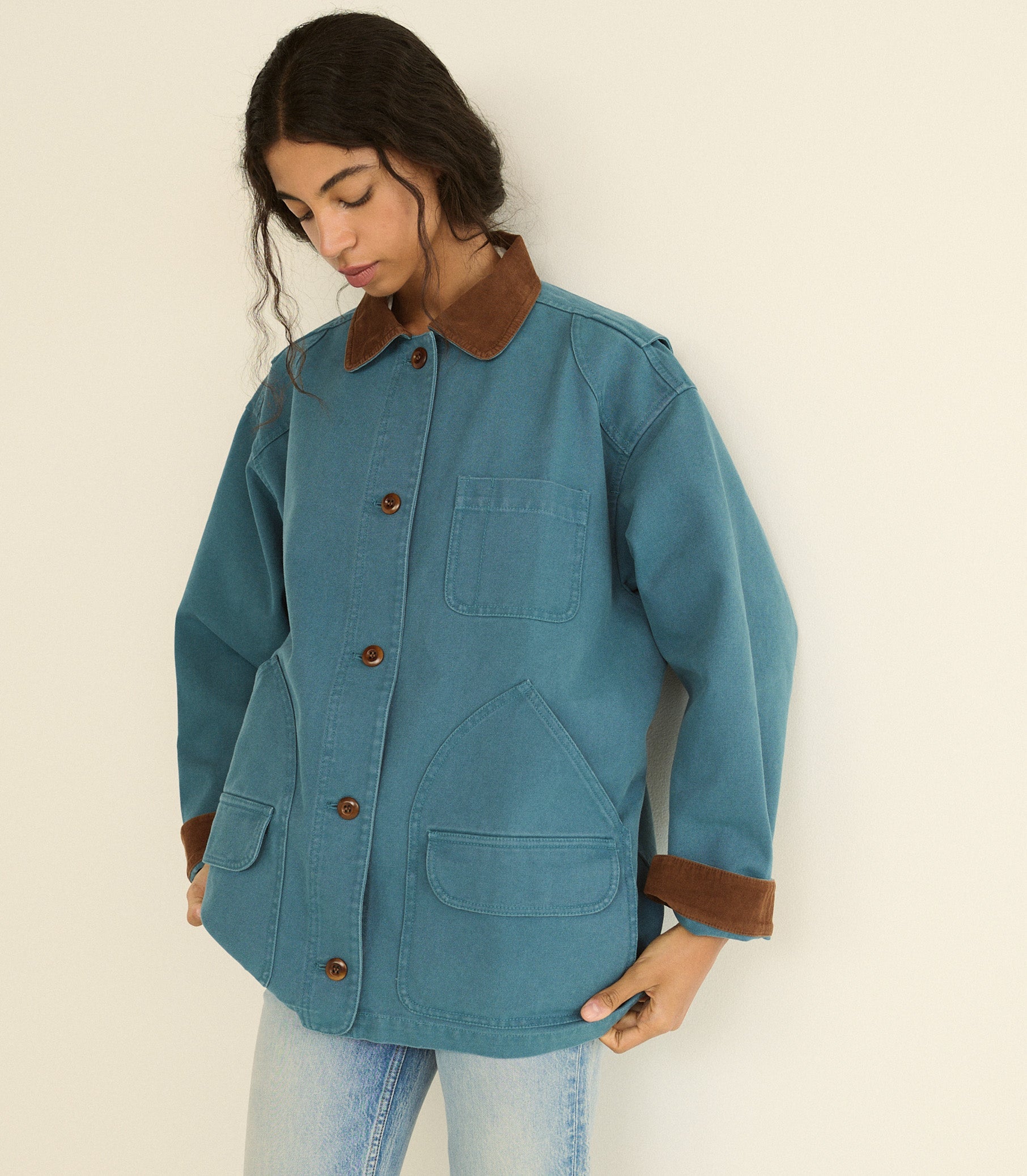 DOEN - PASCUAL JACKET - - CASPIAN BLUE