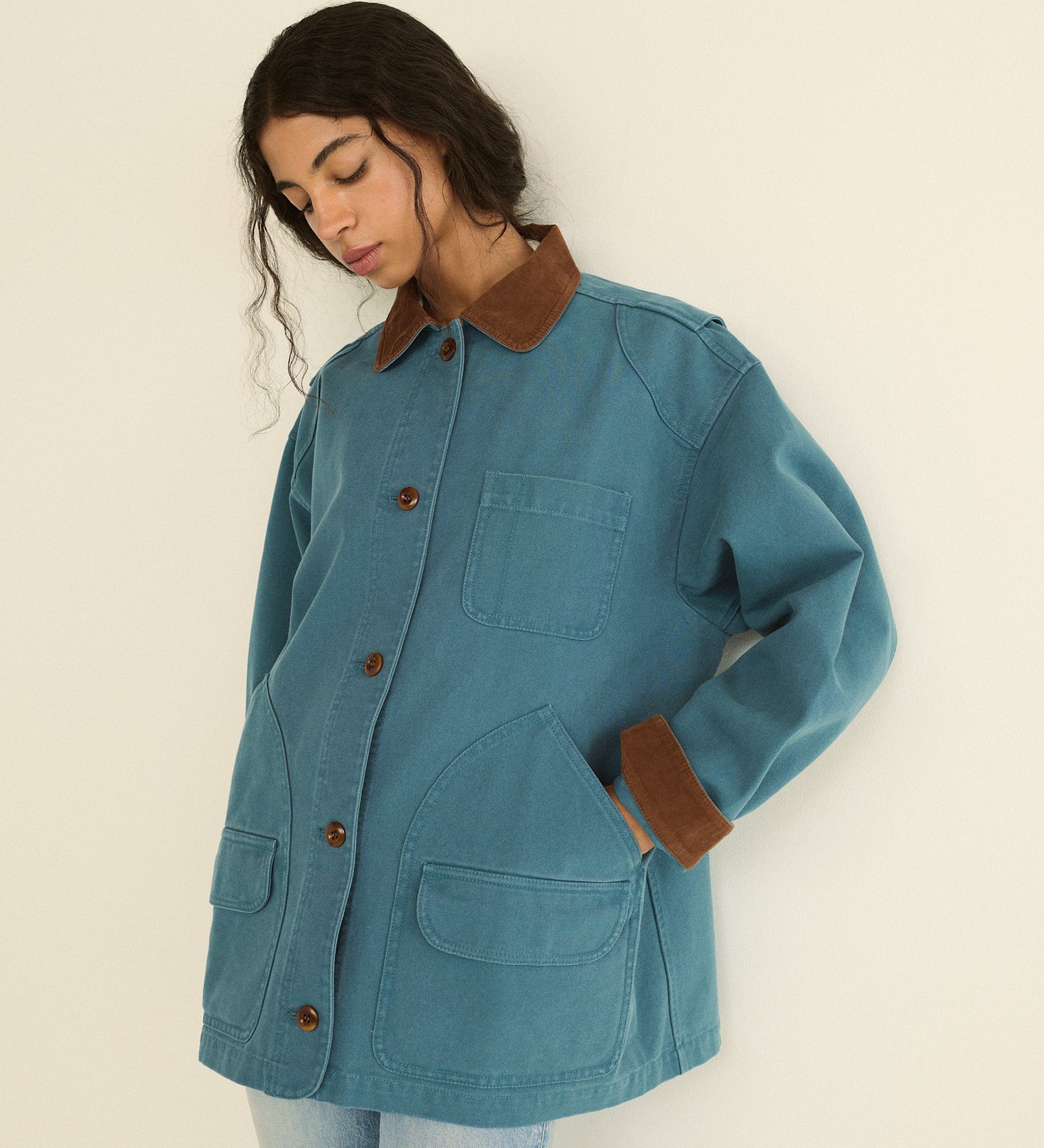 DOEN - PASCUAL JACKET - - CASPIAN BLUE