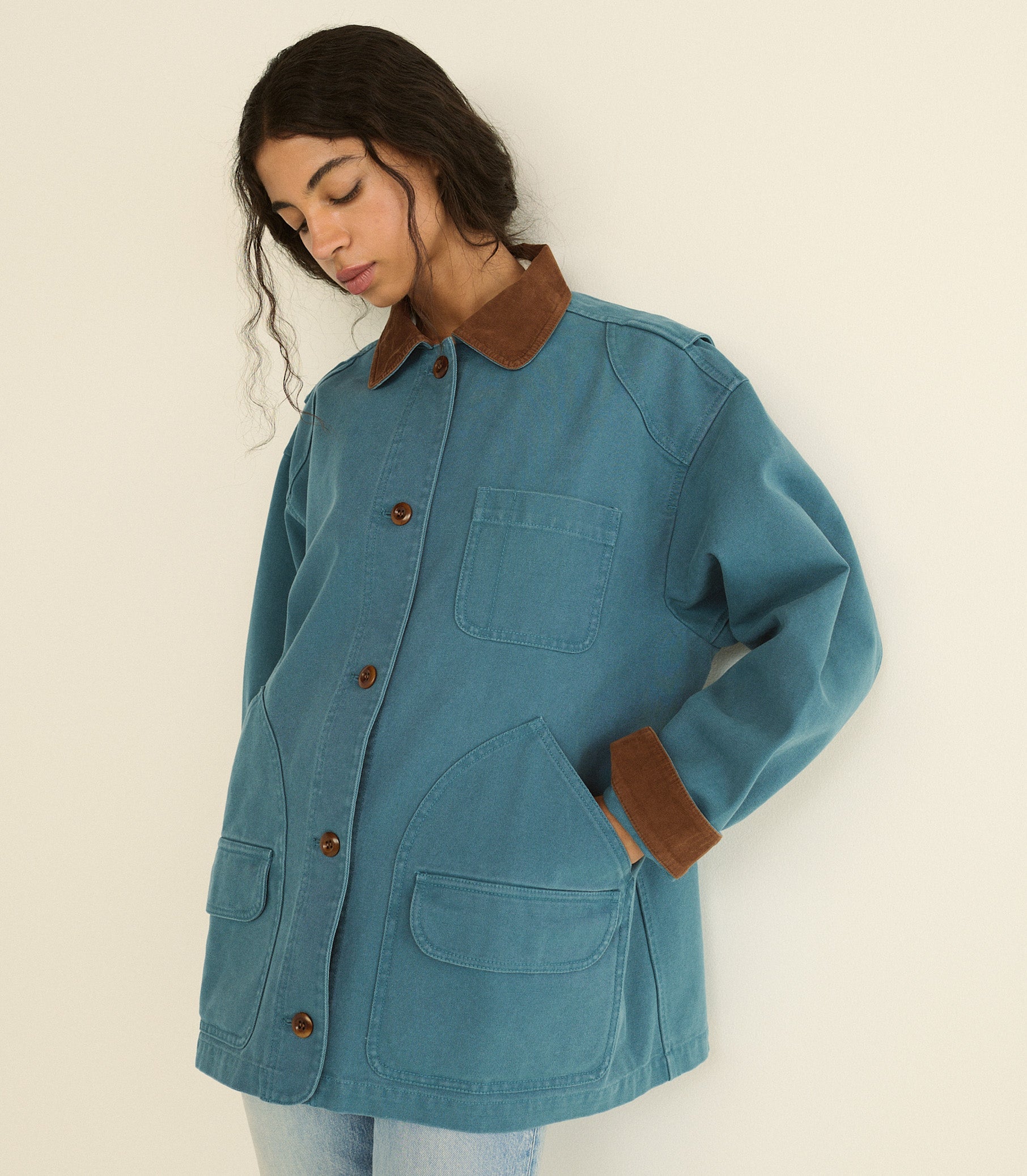 DOEN - PASCUAL JACKET - - CASPIAN BLUE