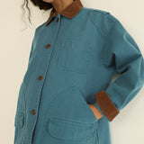 DOEN - PASCUAL JACKET - - CASPIAN BLUE