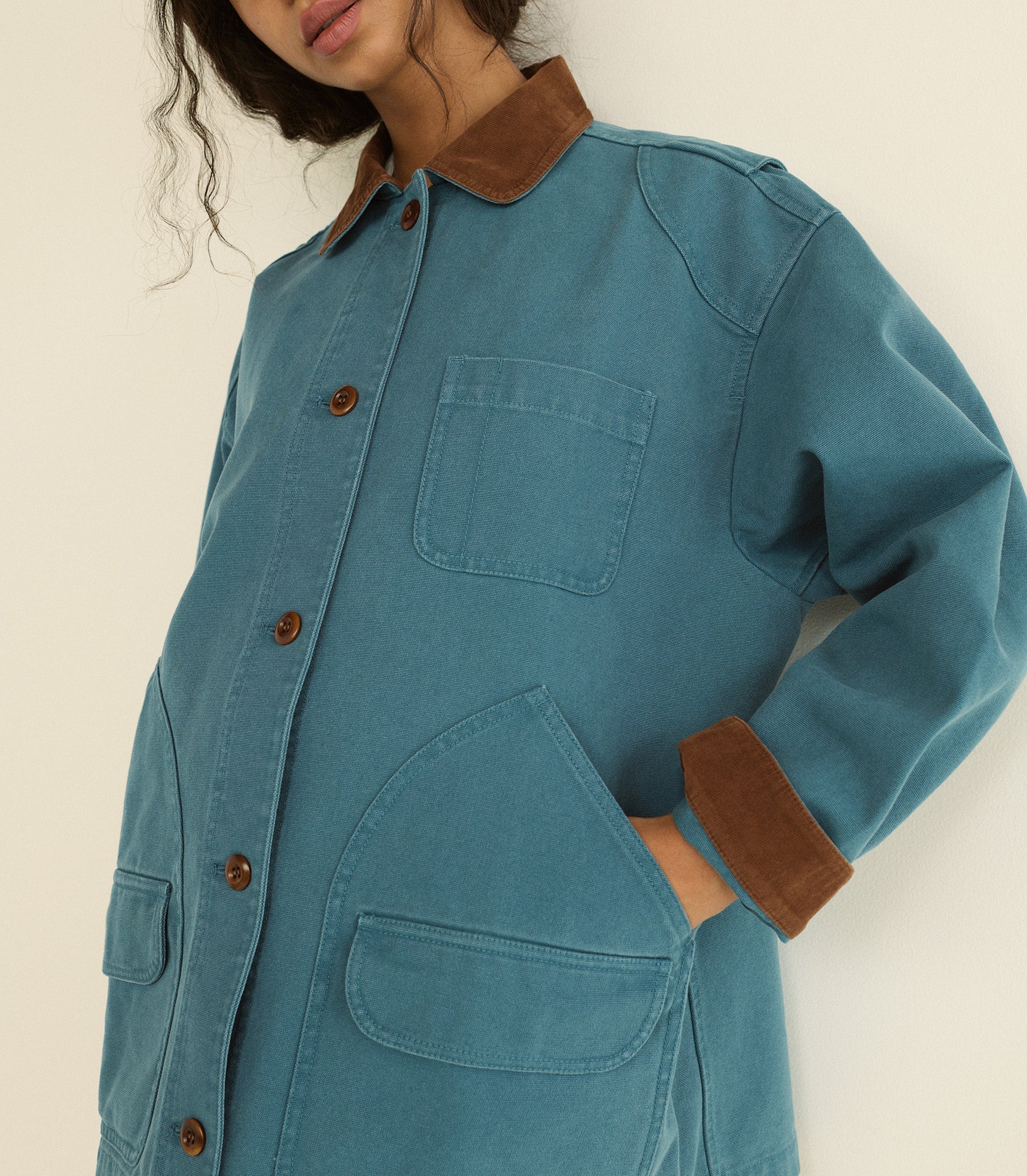 DOEN - PASCUAL JACKET - - CASPIAN BLUE