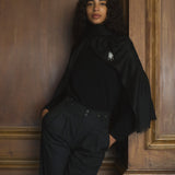 DÔEN - PASHMINA SCARF -- BLACK