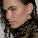 Dorsey - 14K PAVÉ PEAR-DROP HUGGIE EARRINGS IN LAB YELLOW DIAMOND
