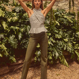 Veronica Beard - Crosbie Patch Pocket Slim Wide-Leg Pant