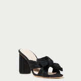 Loeffler Randall - Penny Black Pleated Bow Heel