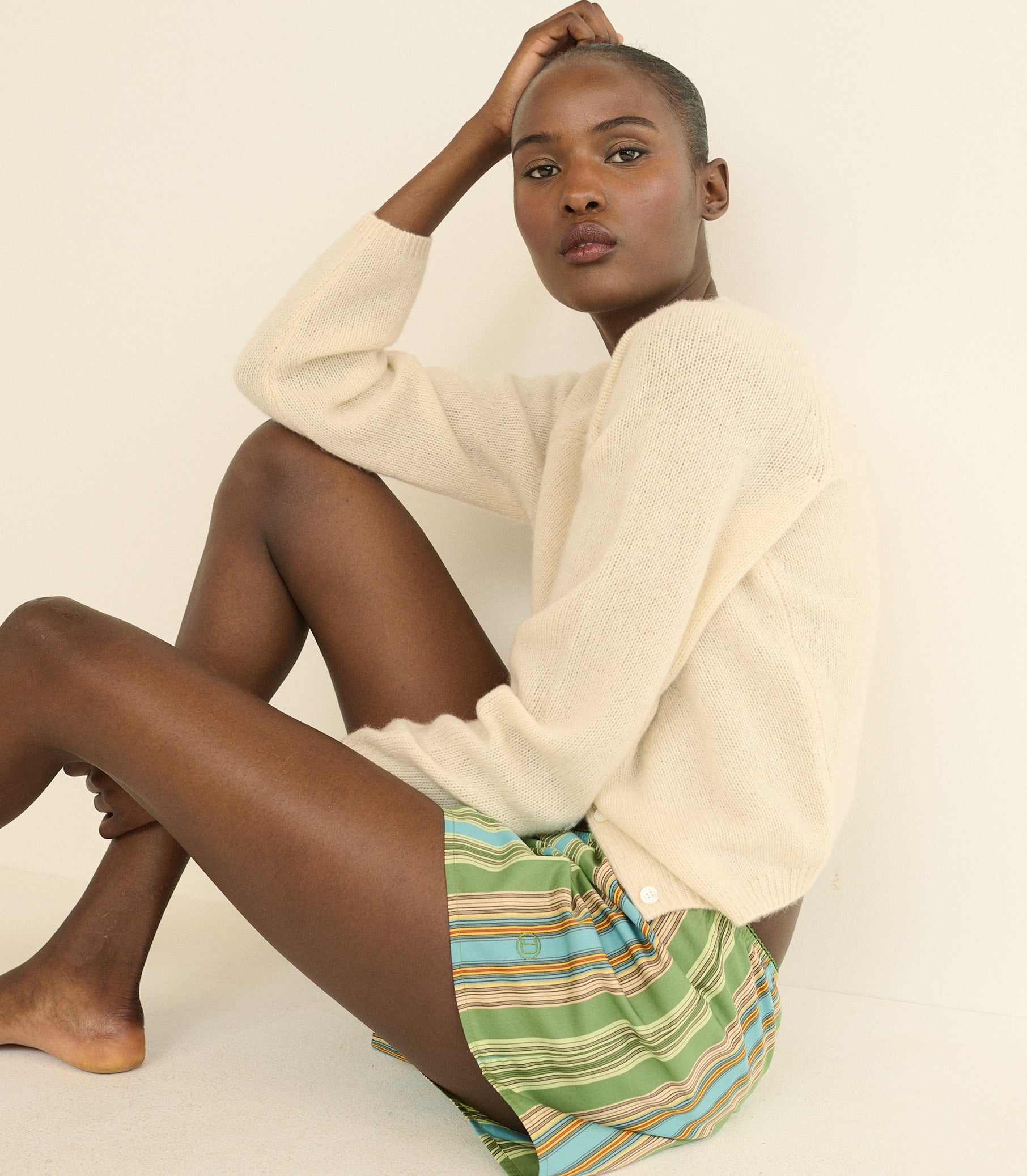 DOEN - PEROLINE CASHMERE CARDIGAN - - DOGWOOD
