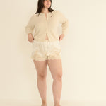 DOEN - PEROLINE CASHMERE CARDIGAN - - DOGWOOD